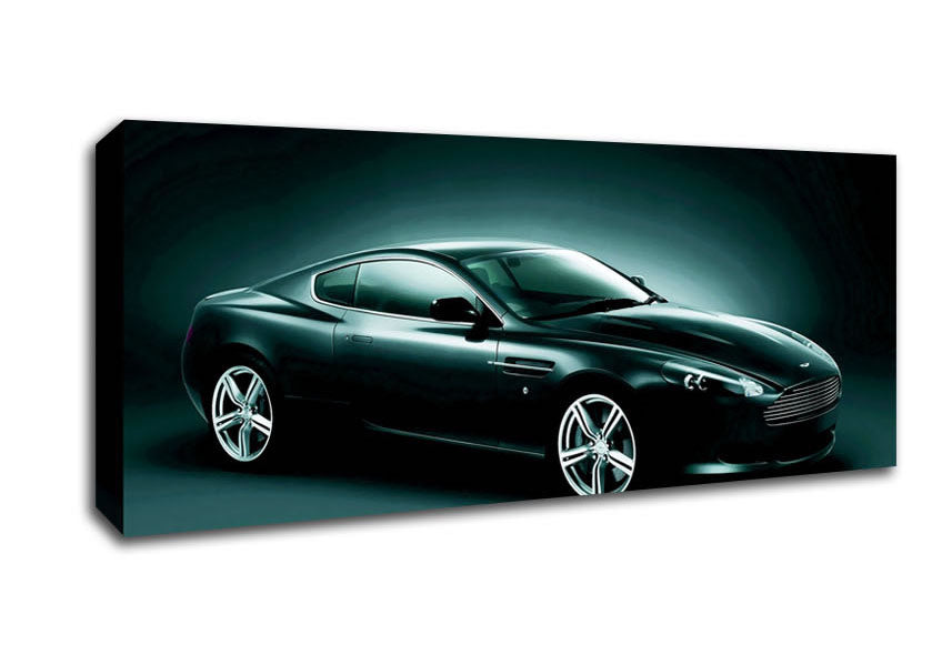 Picture of Aston Martin Vantage Side Profile Panoramic Canvas Wall Art