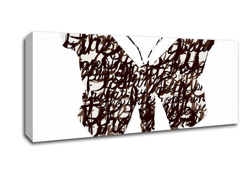 Picture of Butterfly Wings Panoramic Canvas Wall Art