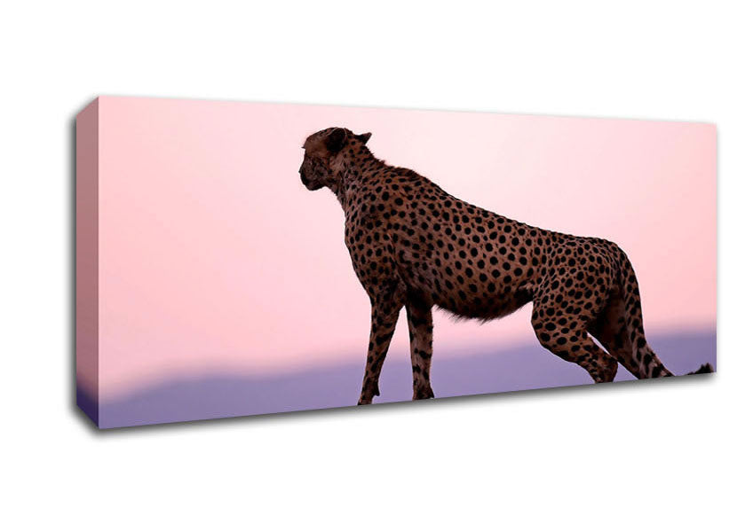 Picture of Cheetah Habitat Panoramic Canvas Wall Art