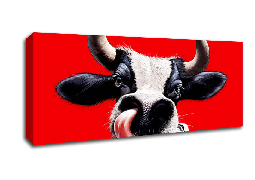 Picture of Cow You Do This Panoramic Canvas Wall Art