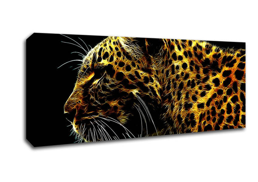 Picture of Leopard Glory Panoramic Canvas Wall Art