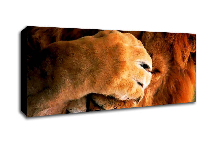 Picture of I Hate Mondays Lion Panoramic Canvas Wall Art