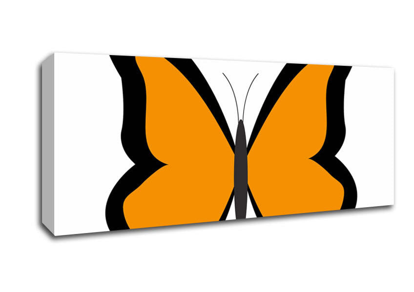 Picture of Orange Butterfly Panoramic Canvas Wall Art