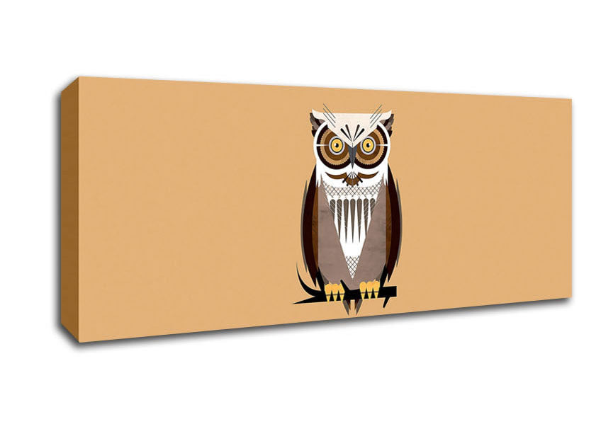 Picture of Owl Panoramic Canvas Wall Art