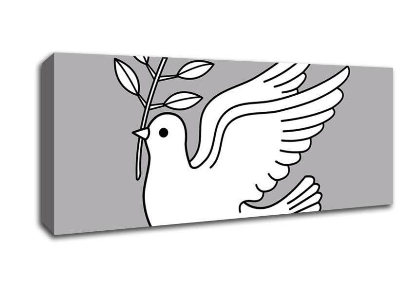 Picture of Peace Dove Panoramic Canvas Wall Art