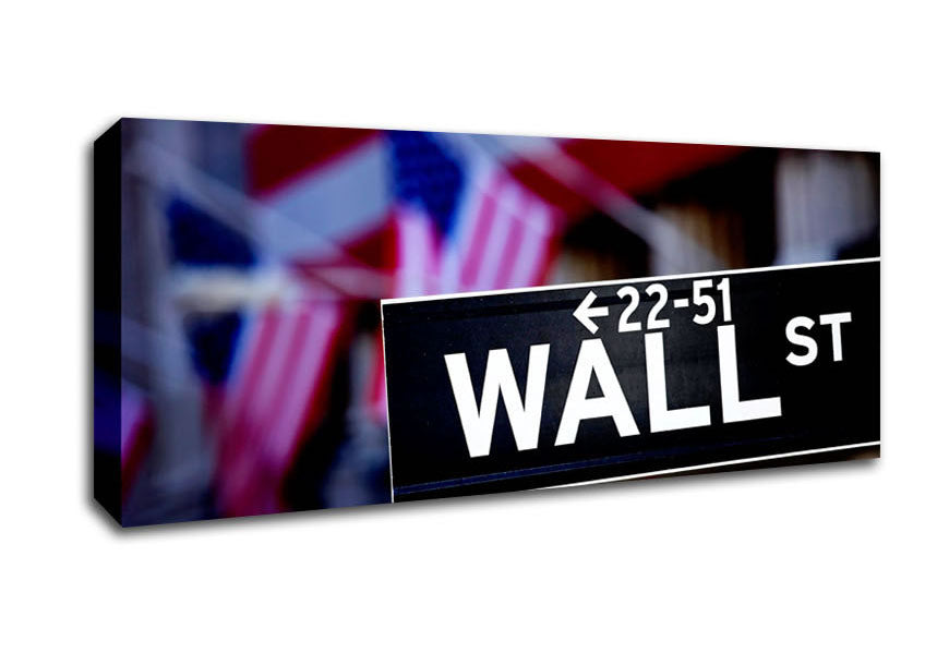 Picture of Wall Street American Panoramic Canvas Wall Art