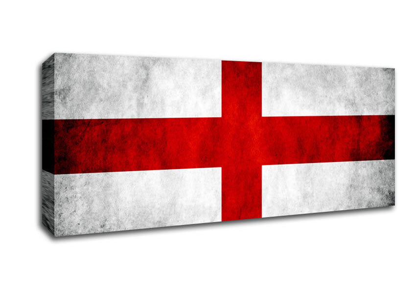 Picture of St George Flag England Panoramic Canvas Wall Art