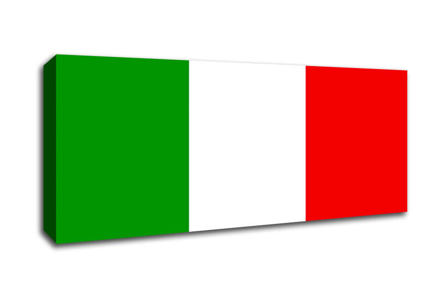 Picture of Flag Of Italy Panoramic Canvas Wall Art