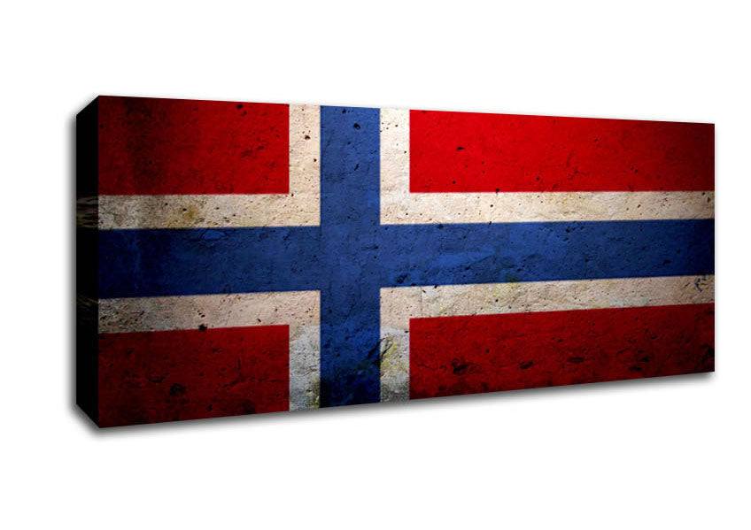 Picture of Norway Flag Panoramic Canvas Wall Art