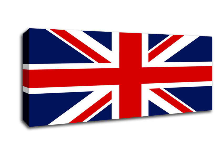 Picture of British Straight Flag Panoramic Canvas Wall Art