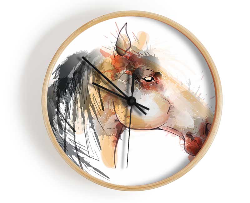 Horse Mane Clock - Wallart-Direct UK