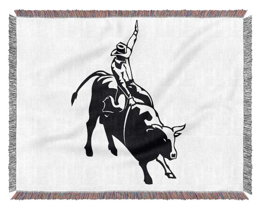 Cowboy Rider Woven Blanket