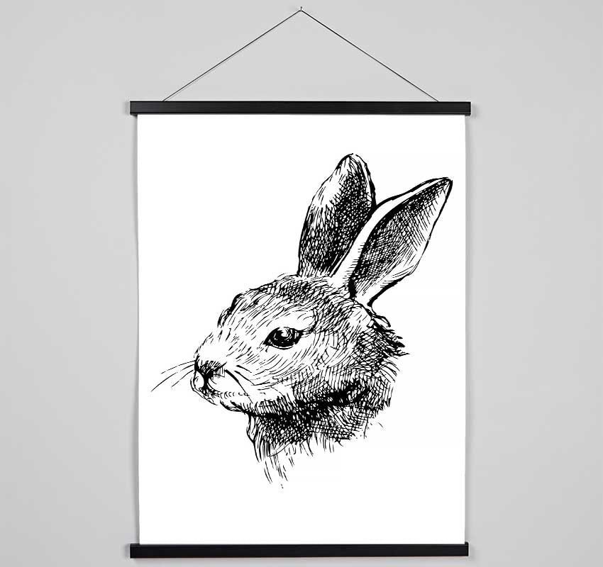 Bunny Portrait Hanging Poster - Wallart-Direct UK