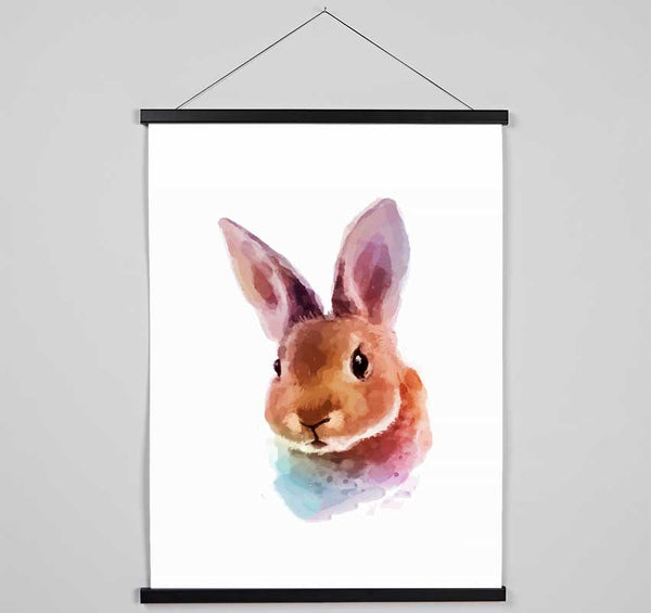 Rabbit Portrait Hanging Poster - Wallart-Direct UK