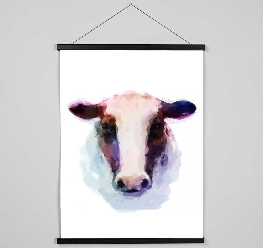 Sad Cow Face Hanging Poster - Wallart-Direct UK