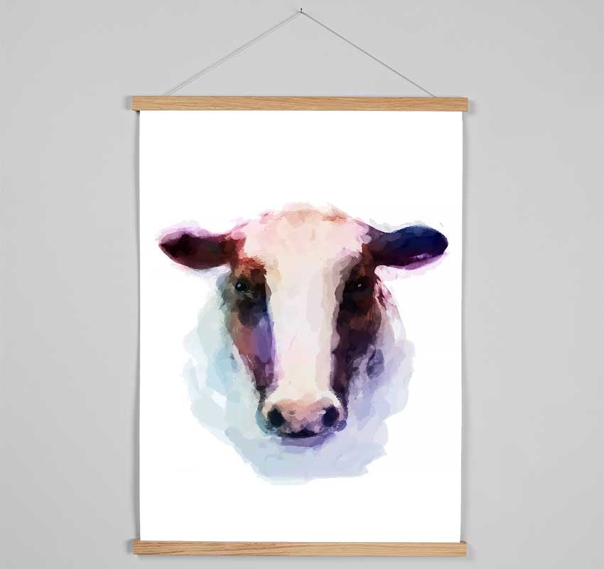 Sad Cow Face Hanging Poster - Wallart-Direct UK