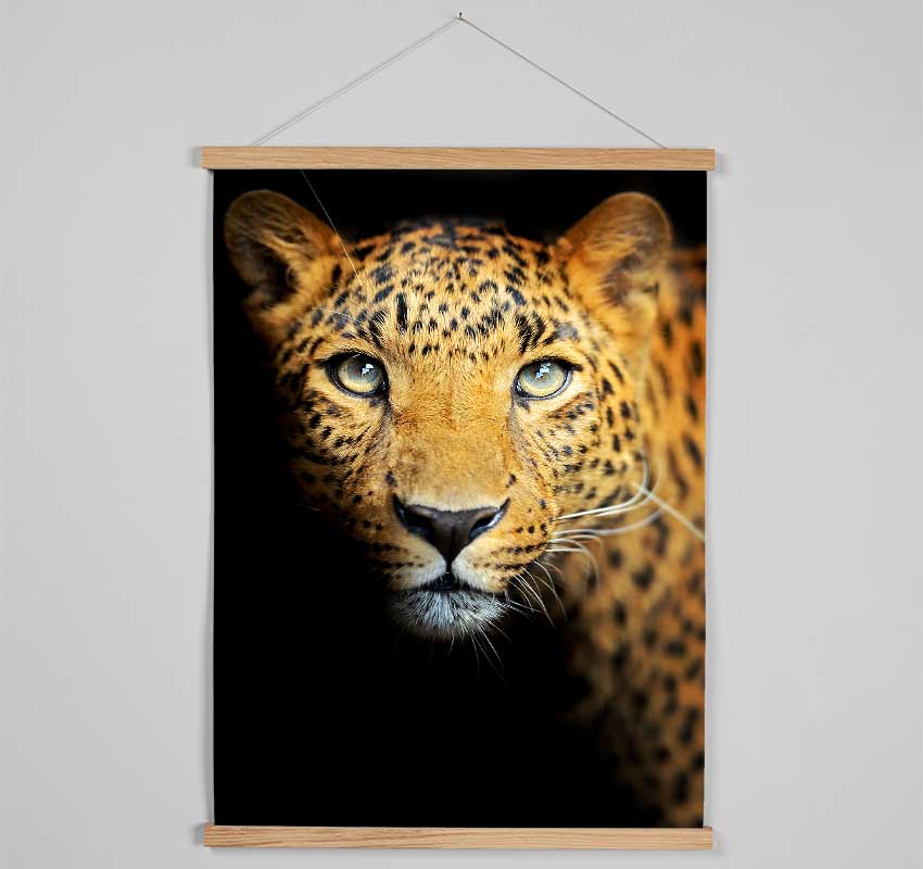 Leopard Beauty Hanging Poster - Wallart-Direct UK