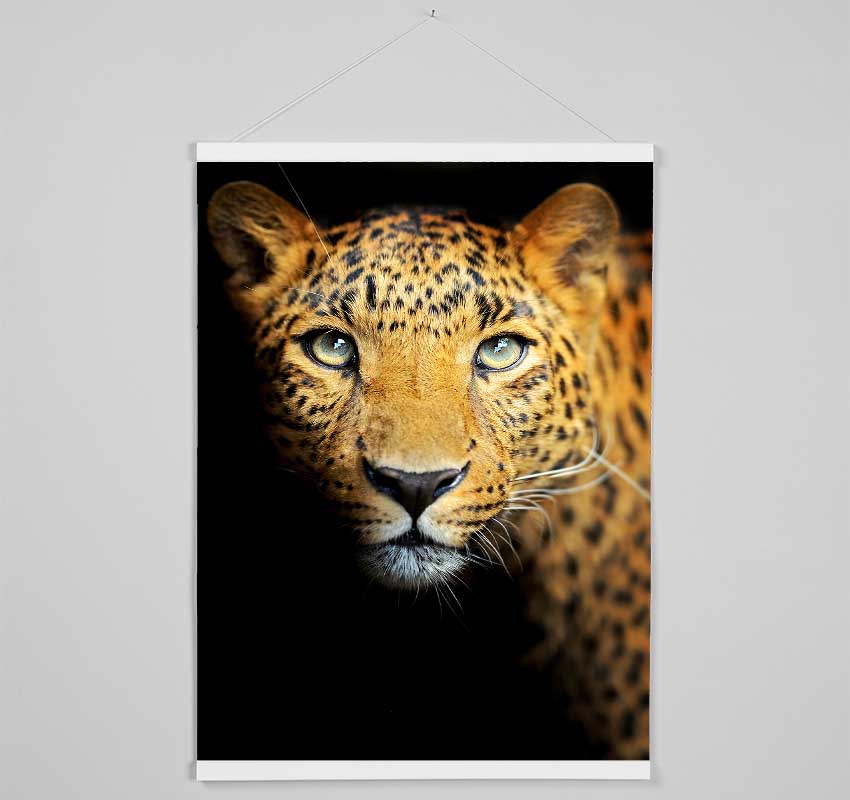 Leopard Beauty Hanging Poster - Wallart-Direct UK