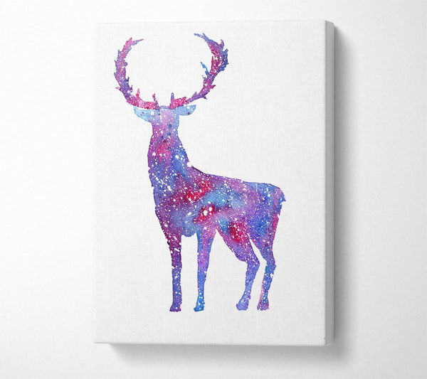 Picture of Stag Sparkle Canvas Print Wall Art