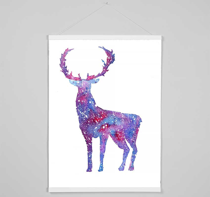 Stag Sparkle Hanging Poster - Wallart-Direct UK