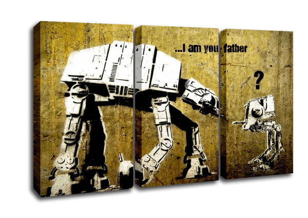 Picture of I Am Your Father 3 Panel Canvas Wall Art