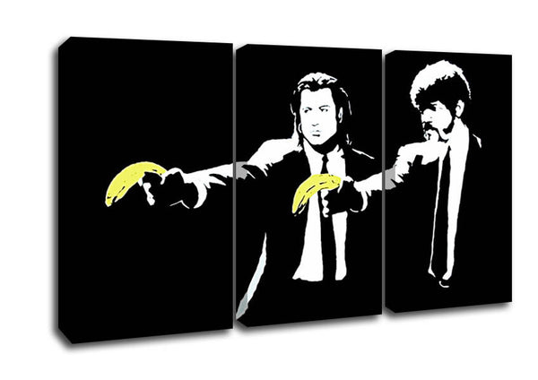 Picture of Pulp Fiction Bananas 3 Panel Canvas Wall Art