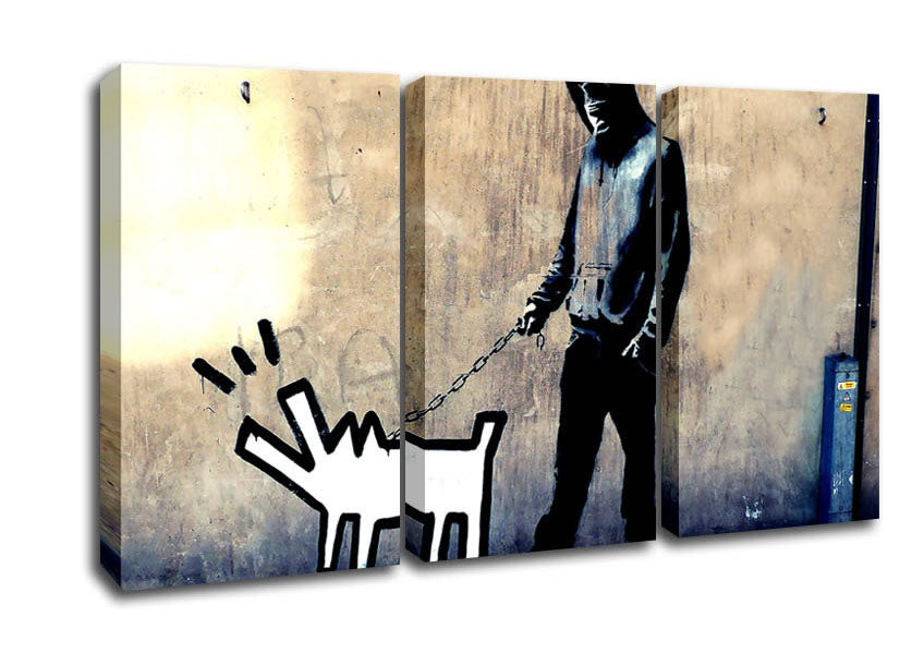 Picture of Revolution For Dogs 3 Panel Canvas Wall Art