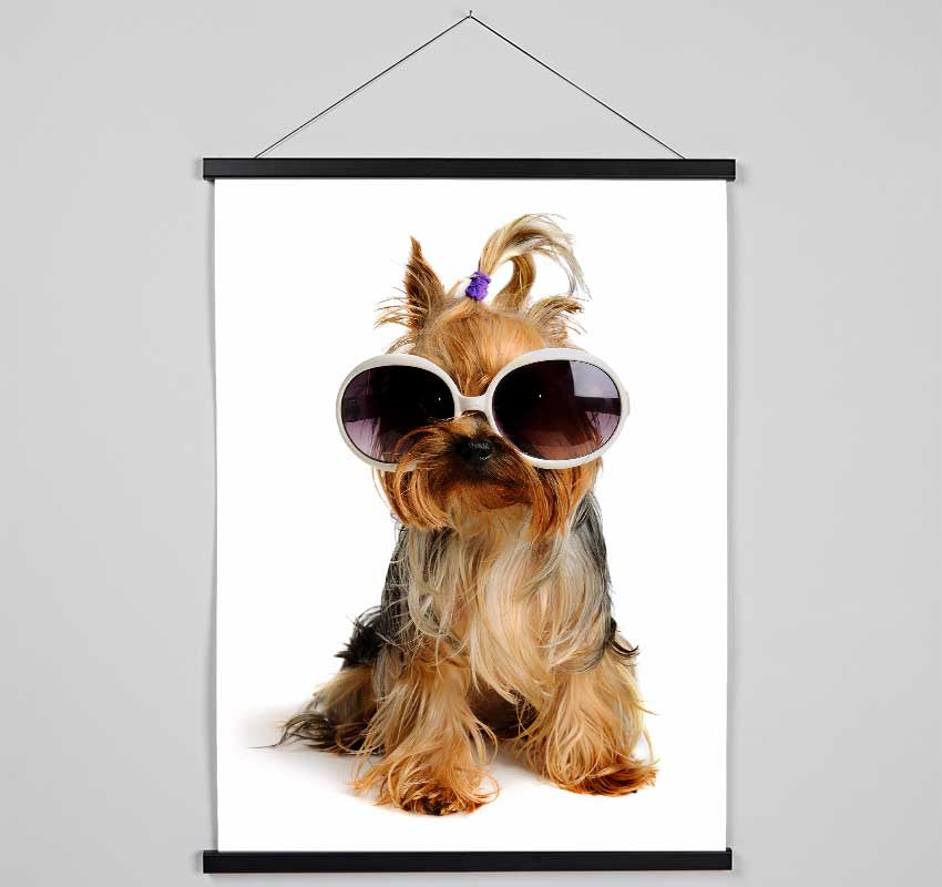 Yorkshire Terrier Dog Glamour Hanging Poster - Wallart-Direct UK