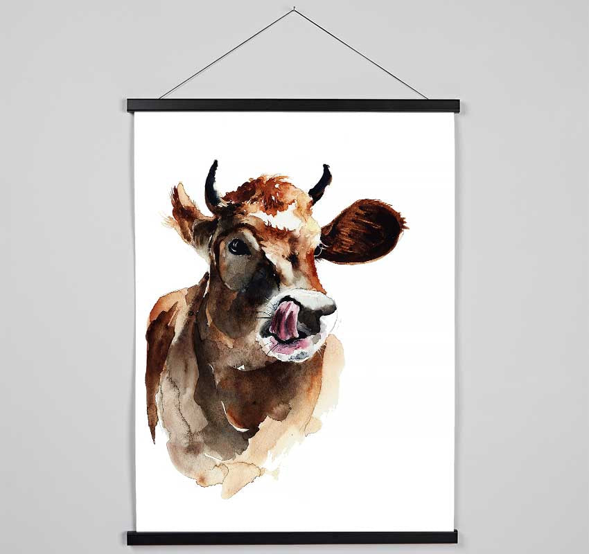 Cow Licking Good Hanging Poster - Wallart-Direct UK