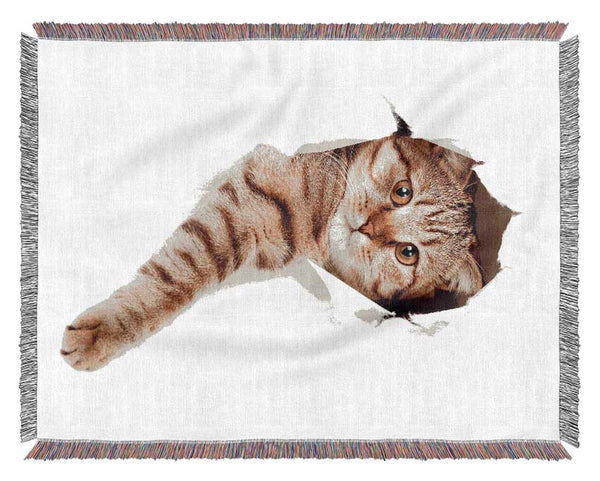 Cat Attack Woven Blanket