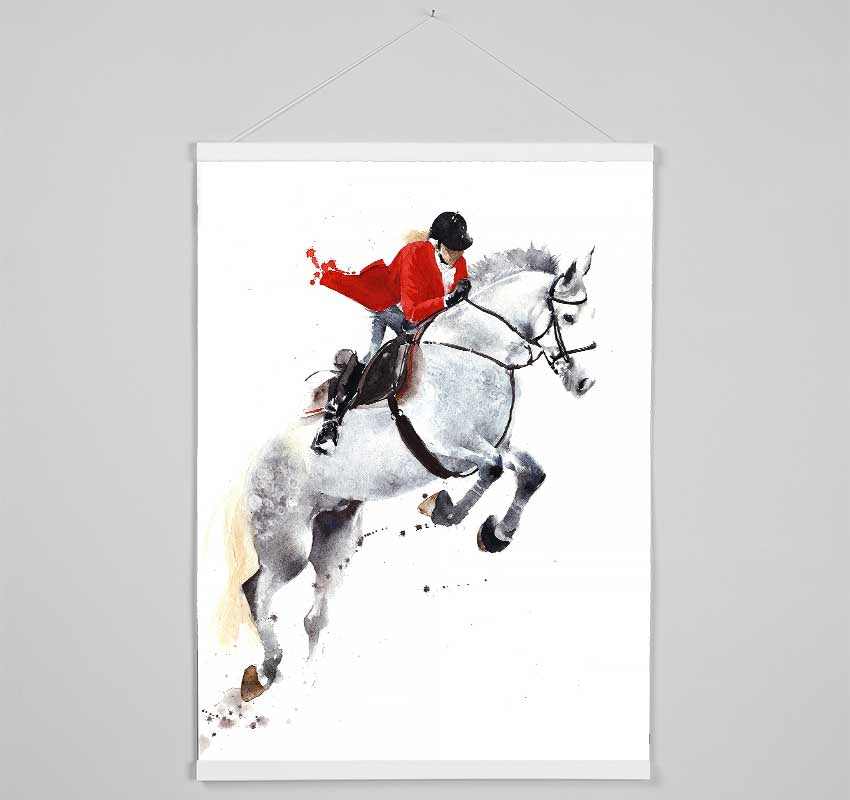 Horse Jumping Hanging Poster - Wallart-Direct UK