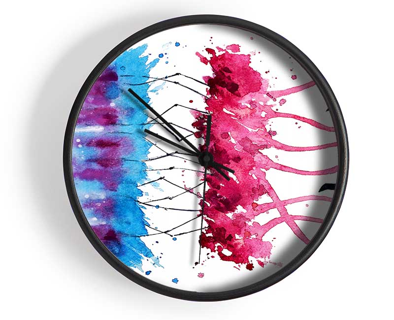 Flamingo Reflections Clock - Wallart-Direct UK