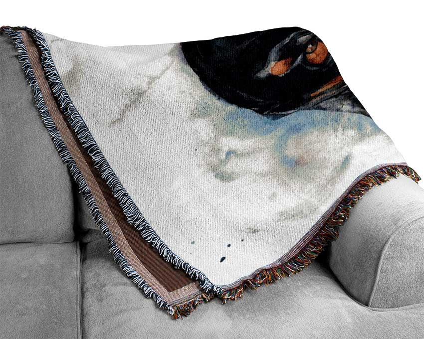 Doppy Dalmation Dog Woven Blanket