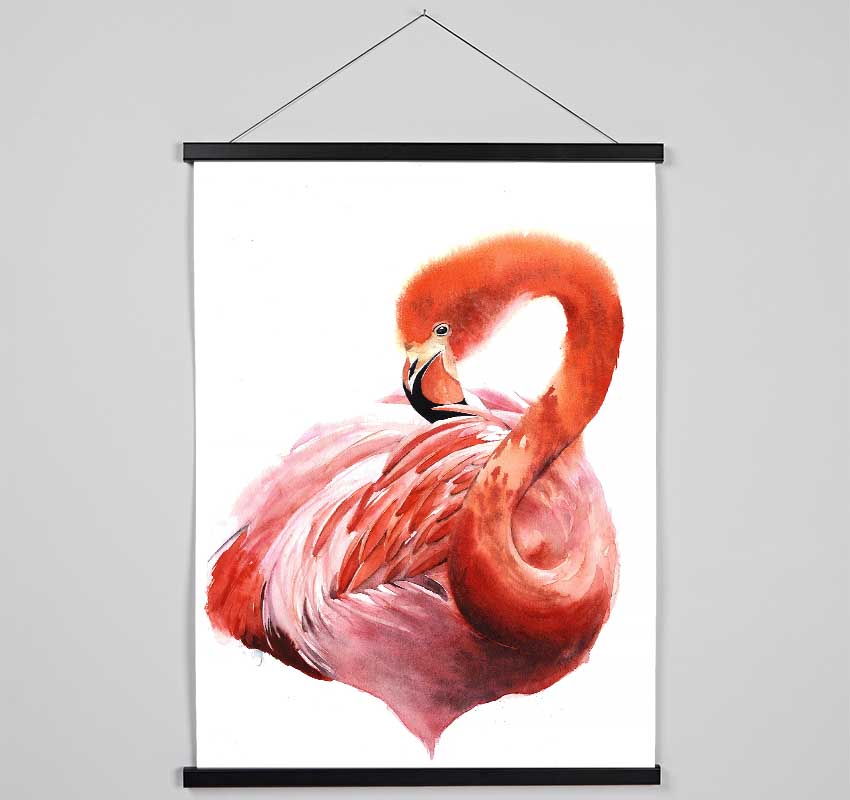 Flamingo Groom Hanging Poster - Wallart-Direct UK