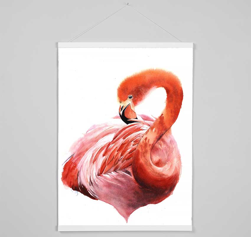 Flamingo Groom Hanging Poster - Wallart-Direct UK