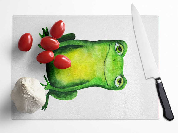 Dreamy Frog Glass Chopping Board