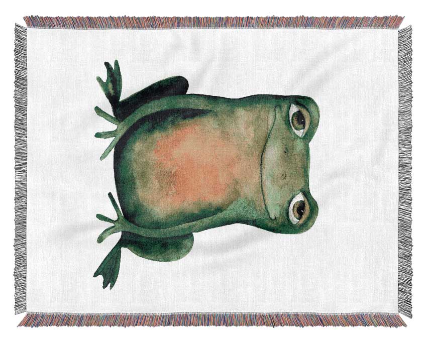 Dreamy Frog Woven Blanket