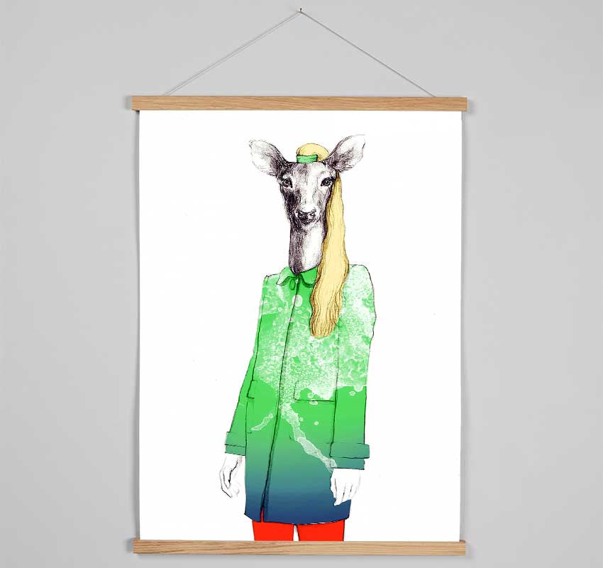 Female Deer Francis Hanging Poster - Wallart-Direct UK