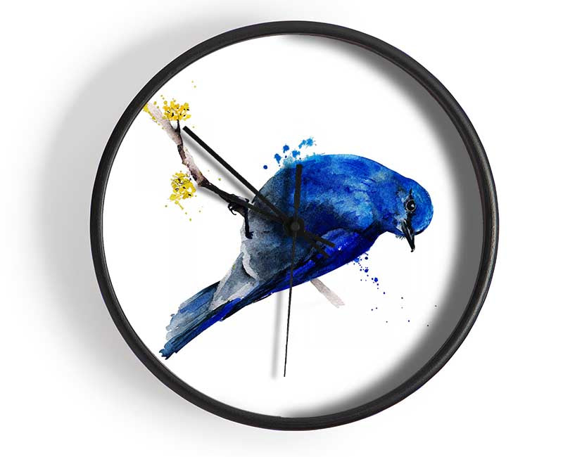 Bluebird On Apple Blossom Clock - Wallart-Direct UK