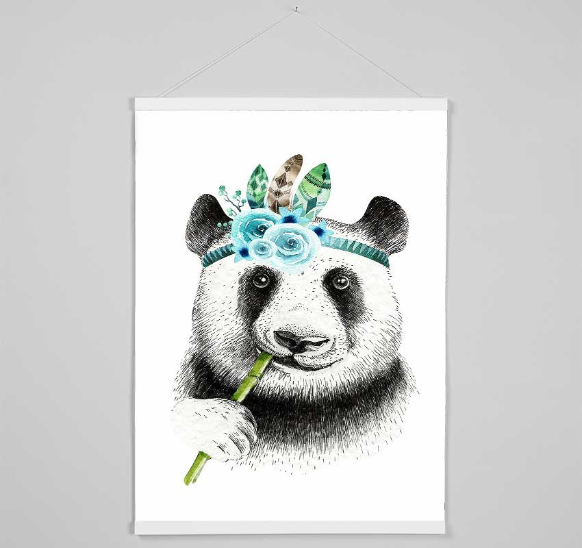 Panda Bamboo Hanging Poster - Wallart-Direct UK