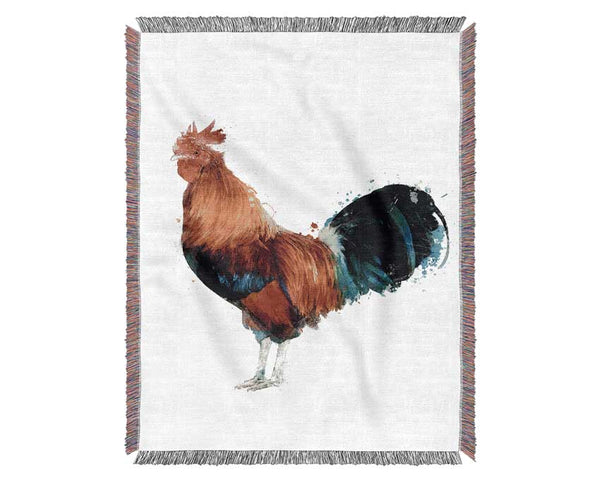 Rooster Woven Blanket