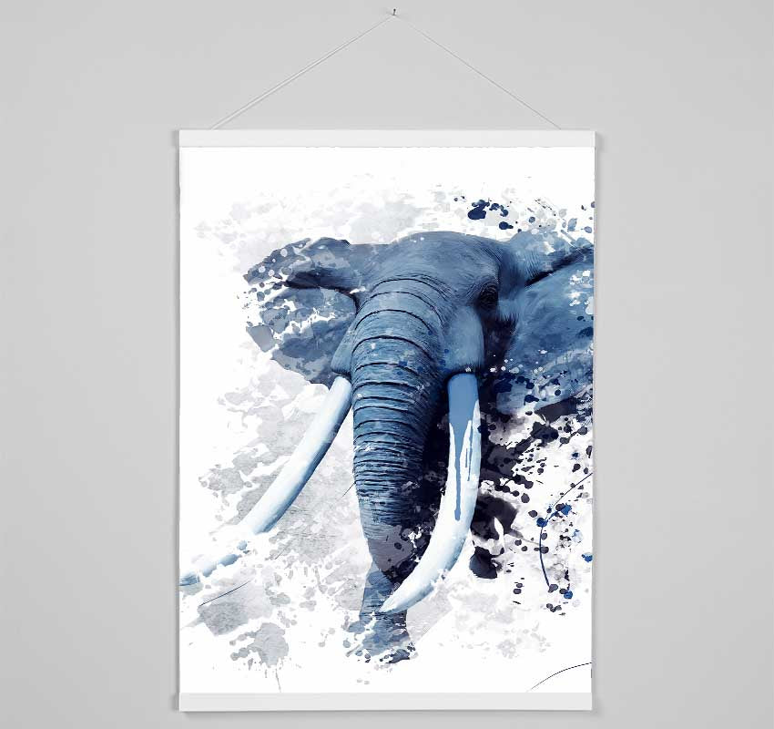 Elephant Grey Hanging Poster - Wallart-Direct UK