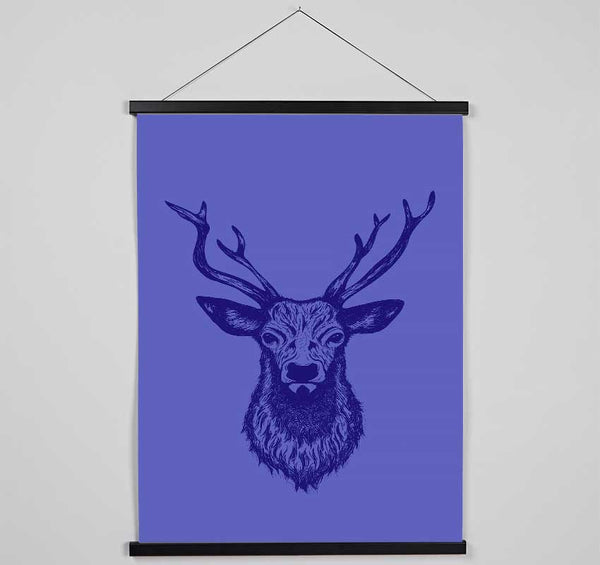 Stag Head 1 Hanging Poster - Wallart-Direct UK