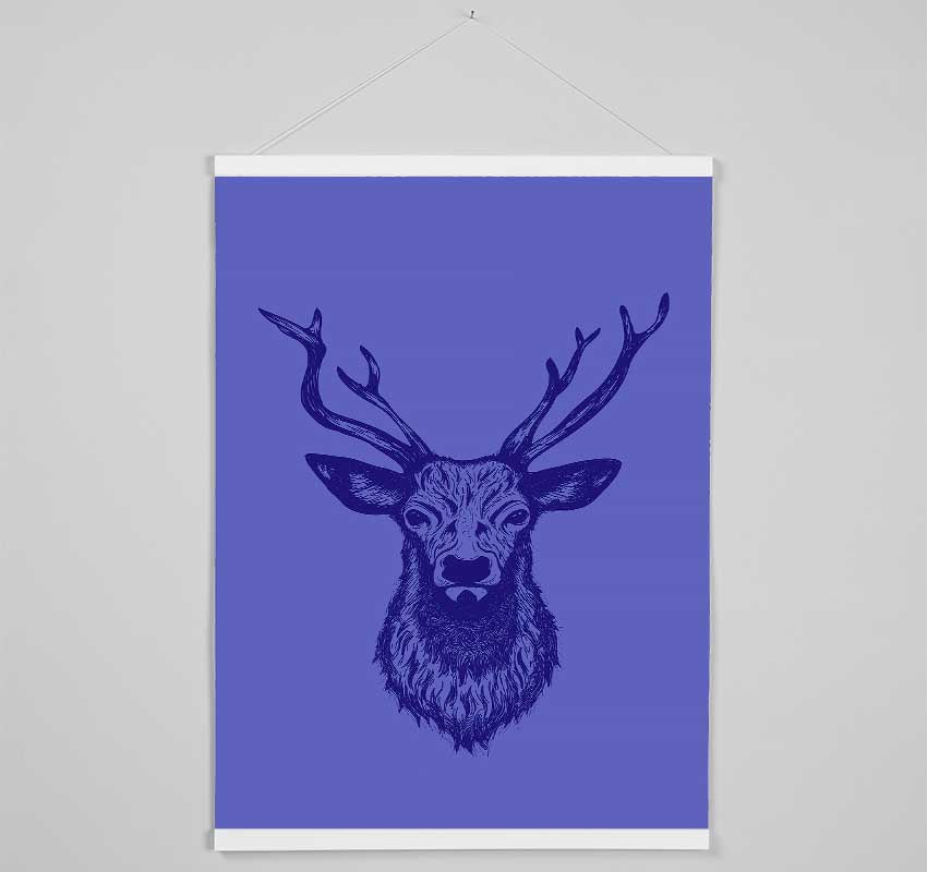 Stag Head 1 Hanging Poster - Wallart-Direct UK