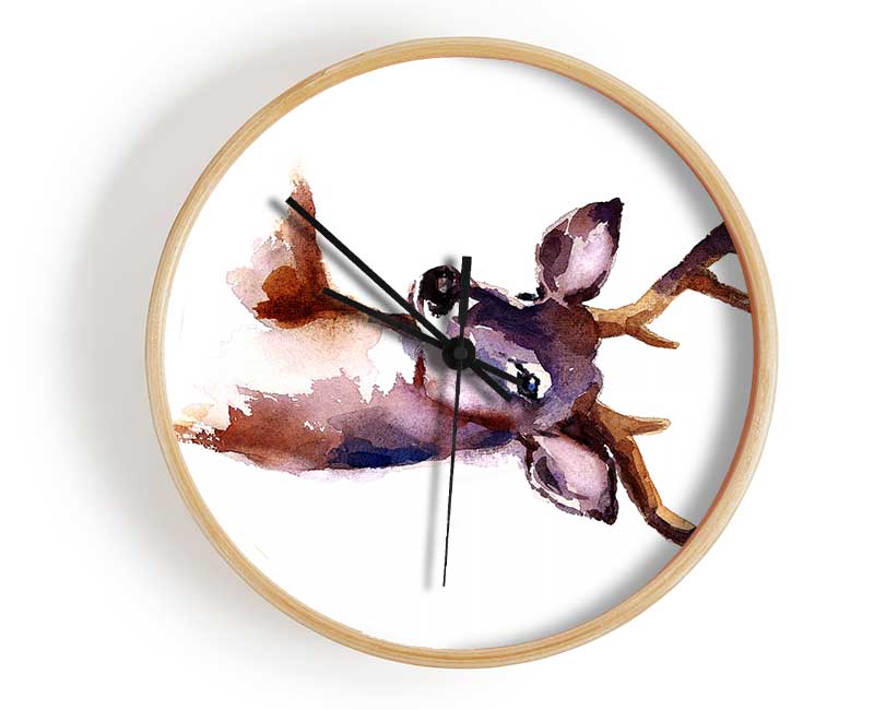 Female Deer Clock - Wallart-Direct UK