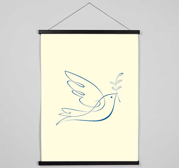 Olive Branch Dove Hanging Poster - Wallart-Direct UK