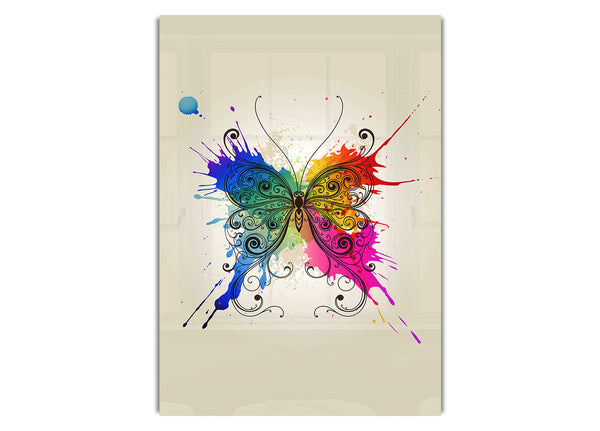 Rainbow Splash Butterfly