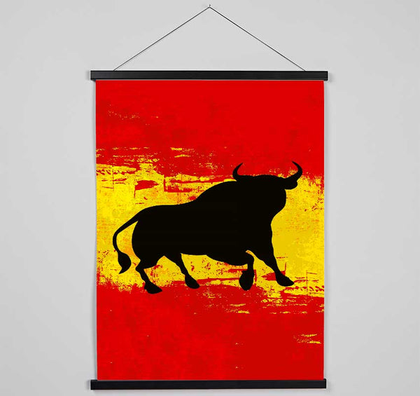 Spanish Bull Flag Hanging Poster - Wallart-Direct UK