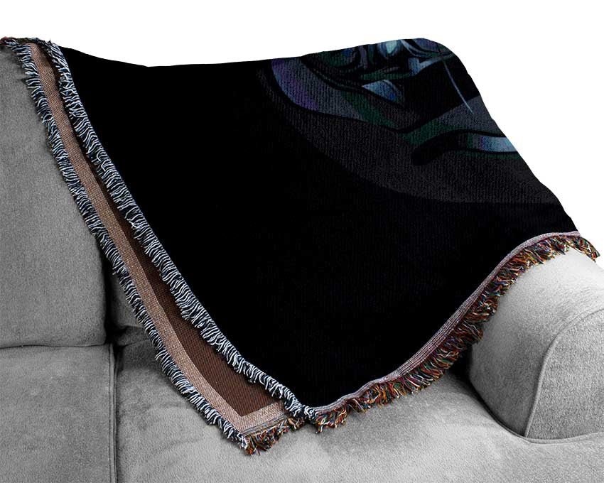 Fierce Panther Roar Woven Blanket