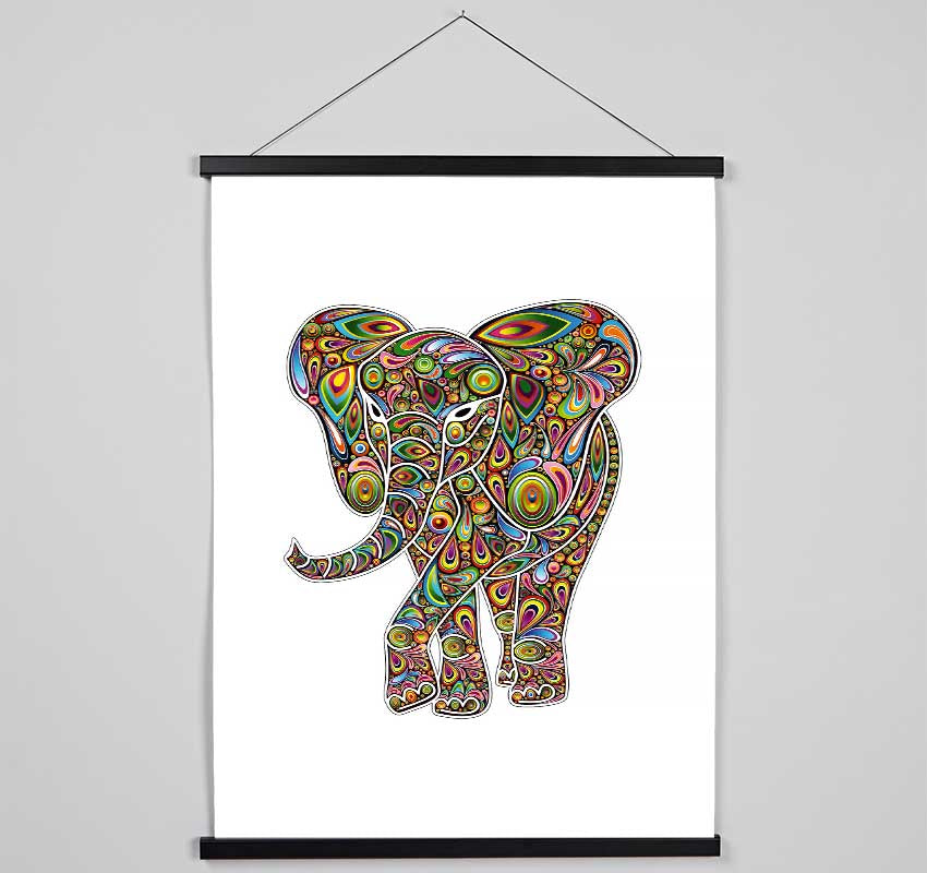 Indian Elephant 2 Hanging Poster - Wallart-Direct UK